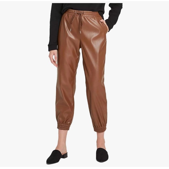 NWOT A New Day Faux Leather Jogger Pants sz M - Picture 2 of 6